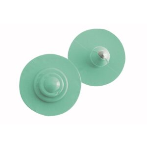 Plain eartag button + button green - Image 1