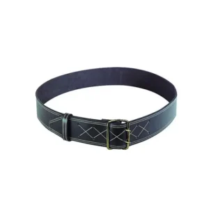 Black Leather Collar 27mm x 55cm - Image 1