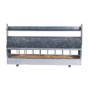 Feeder with roof and rotating roll 61 x 34 x 18 cm - Image 2